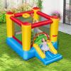 HONEY JOY Inflatable Bounce House, Blow up Moon Bounce for Kids w/Slide, Giant Jumpy Area, Stakes, Carry Bag, Toddler Indoor Outdoor Jumping Bouncy Castle for Backyard Playground (Without Blower) view 2