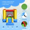 HONEY JOY Inflatable Bounce House, Blow up Moon Bounce for Kids w/Slide, Giant Jumpy Area, Stakes, Carry Bag, Toddler Indoor Outdoor Jumping Bouncy Castle for Backyard Playground (with 480W Blower) view 2