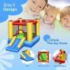 HONEY JOY Inflatable Bounce House, Blow up Moon Bounce for Kids w/Slide, Giant Jumpy Area, Stakes, Carry Bag, Toddler Indoor Outdoor Jumping Bouncy Castle for Backyard Playground (with 480W Blower) view 3