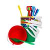 Holady 12 Pack 5'' Inch Sand Beach Buckets Pail with Beach Shovels,Sand Bucket Water Bucket for Beach Fun Great Summer Party Accessory view 2
