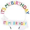 Araluky Birthday Crown, Headband & Sash for Women's Celebratory Occasions view 1