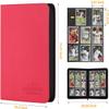 Foalgo Trading Card Binder, Card Collection Binder Album Folder with 540 Side Loading Pockets, 9 Pocket Trading Card Album Folder for TGC,MTG, Baseball Cards, Yugioh(Red) view 2