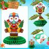 10 PCS Hawaiian Party Decorations Tiki Table Centerpieces Luau Party Decor Tropical Birthday Party Supplies Hawaii Table Topper Aloha Honeycomb Centerpieces for Summer Beach Party Favor view 4