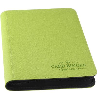 Foalgo Trading Card Binder, Card Collection Binder Album Folder with 540 Side Loading Pockets, 9 Pocket Trading Card Album Folder for TGC,MTG, Baseball Cards, Yugioh(Green)