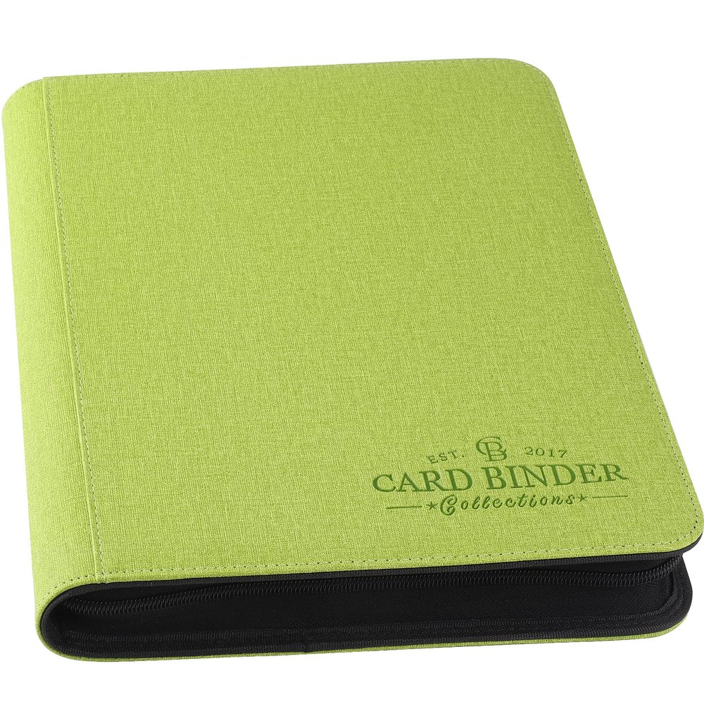 Foalgo Trading Card Binder, Card Collection Binder Album Folder with 540 Side Loading Pockets, 9 Pocket Trading Card Album Folder for TGC,MTG, Baseball Cards, Yugioh(Green)