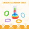Montessori Interactive Stacking Rings and Balls for Babies 6-12 Months - Clear Tube Fun view 3