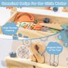 ROBOTIME Kids Tool Bench Set- Large Wooden Work Bench Construction Toys, Workshop w/Kid Toys Tool Set (41 Pieces) for Toddlers Boys Girls Age 3 4 5 6 7 view 3