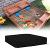 StorMaster Square 4x4 Sandbox Cover for 47x47in Kids Large Wooden Sand Box Waterproof Sandpit Pool Cover with Drawstring view 1