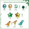 2nd Birthday Dinosaur Decorations - Rex Happy Birthday Banner, Cake & Cupcake Toppers, Green view 4