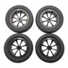 Replacement Part For Set Of 4 4pcs Upgrade Wheel Rim Wheel Hubs Tires For WPL D12 RC Car - (Color: Black) view 1