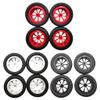 Replacement Part For Set Of 4 4pcs Upgrade Wheel Rim Wheel Hubs Tires For WPL D12 RC Car - (Color: Black) view 2