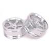 Replacement Part For 2PCS 5 Spoke Wheel Rim W/o Tire For Rc 1/10 On-Road Racing Crawler Redcat CNC Drifting - (Color: Silver) view 1