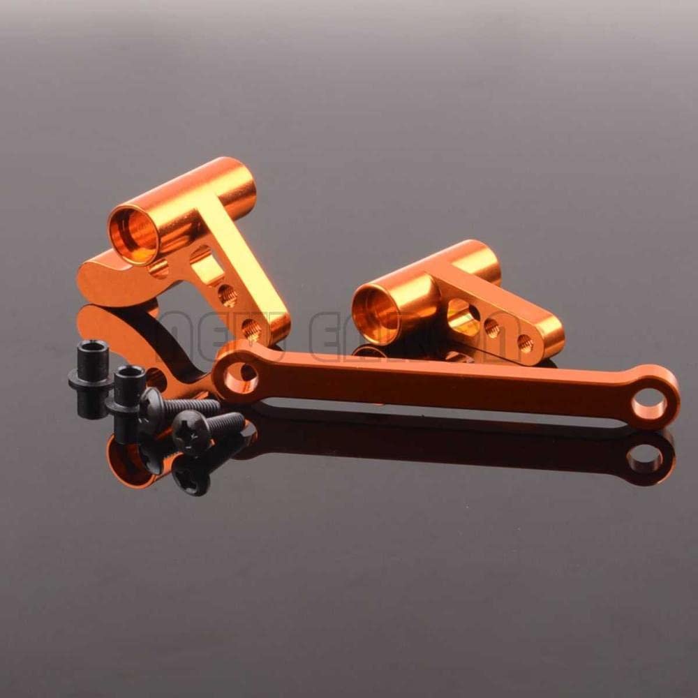 Replacement Part For Aluminum 101214 Steering Servo Saver Complete Upgrade Part RC Car For RC Nitro WR8 3.0 Flux MT/ST - (Color: Gold)