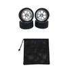 Replacement Part For Pack Of 4 Tires Wheel Rims Set Fits 144001 1:14 A959 A969 RC 67x27mm - (Color: Silver) view 1