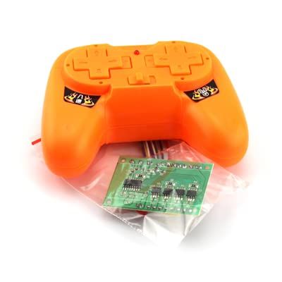Replacement Part For 1Set DIY RC Car Boat Model Parts 8CH 2.4G Te Controller Receiver Board Kit Distance 50-100m For Control 4pc Motors - (Color: Orange Kit)