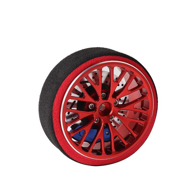 Replacement Part For RC Car Controler Hand Wheel Steering Wheel With Brake Disc Red Brake Caliper For 3PV 7PX R6FG RC3S - (Color: Red-blue Caliper)