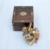 NAUTICAL COLLECTION "J. Scott London 1753 "Replica Sextant Nautical Vintage Style with 2 telescopes and Wooden Gift Box. view 4