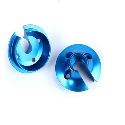 Replacement Part For CNC Metal Shock Absorber Spring Base Fit For 1/5 5ive-t LT King Motor X2 - (Color: Blue)
