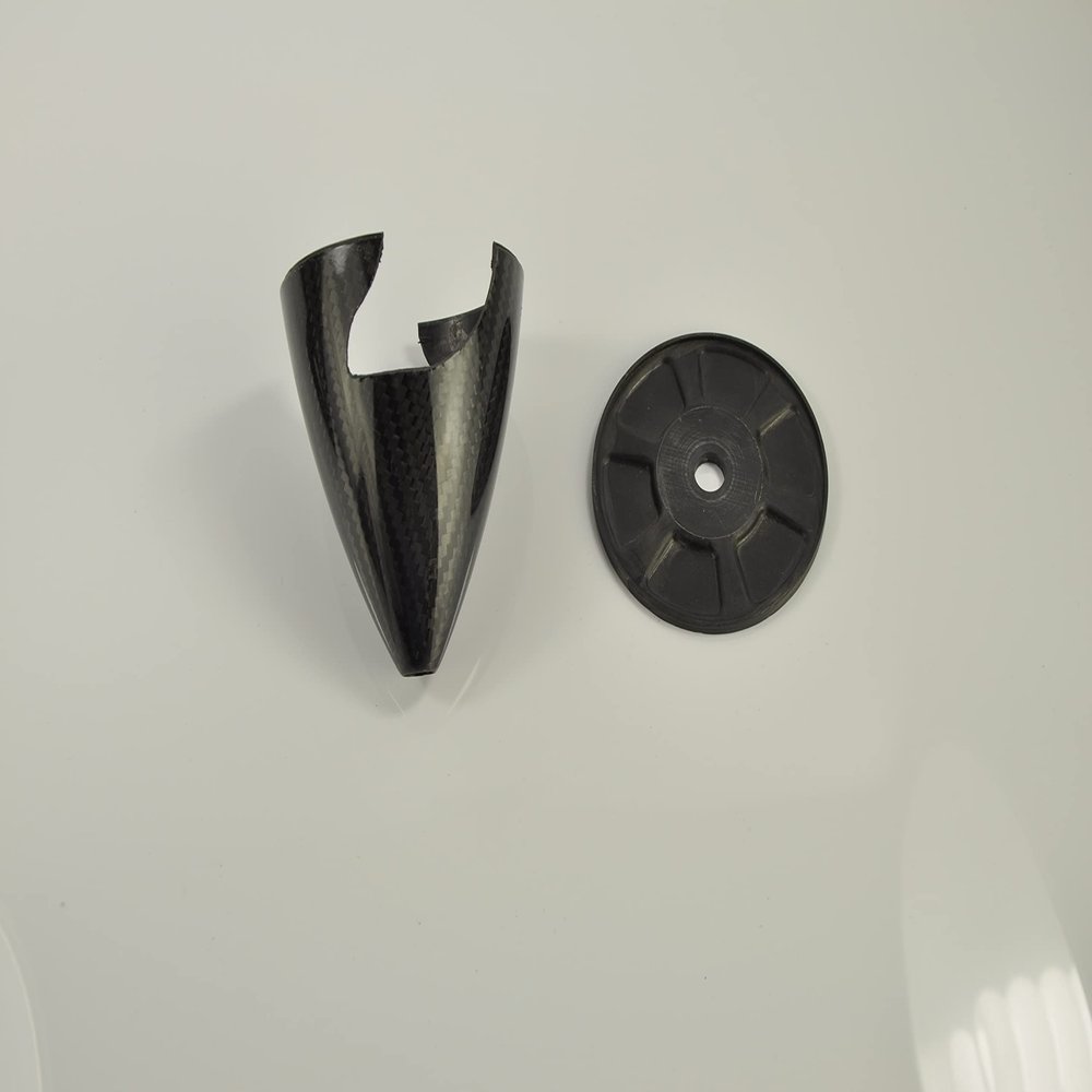 Replacement Part For 1pcs RC Model Carbon Fiber Spinner Black Glossy Two Blades 1.75" 2" 2.25" 2.5" 2.75" 3" 3.25" 3.5" 3.75" 4" 4.25" 4.5" 4.75" 5" - (Color: 4.25 Inch)
