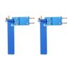 Replacement Part For 2x RC Boat Aluminium Alloy 95mm Metal Suction Water Rudder For Te Control RC Boats CNC Parts Blue view 2