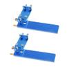Replacement Part For 2x RC Boat Aluminium Alloy 95mm Metal Suction Water Rudder For Te Control RC Boats CNC Parts Blue view 3