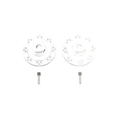 RC ROCK REY Thickened 1.5MM Hexagonal Brake Pads Brake Discs - (Color: Silver)