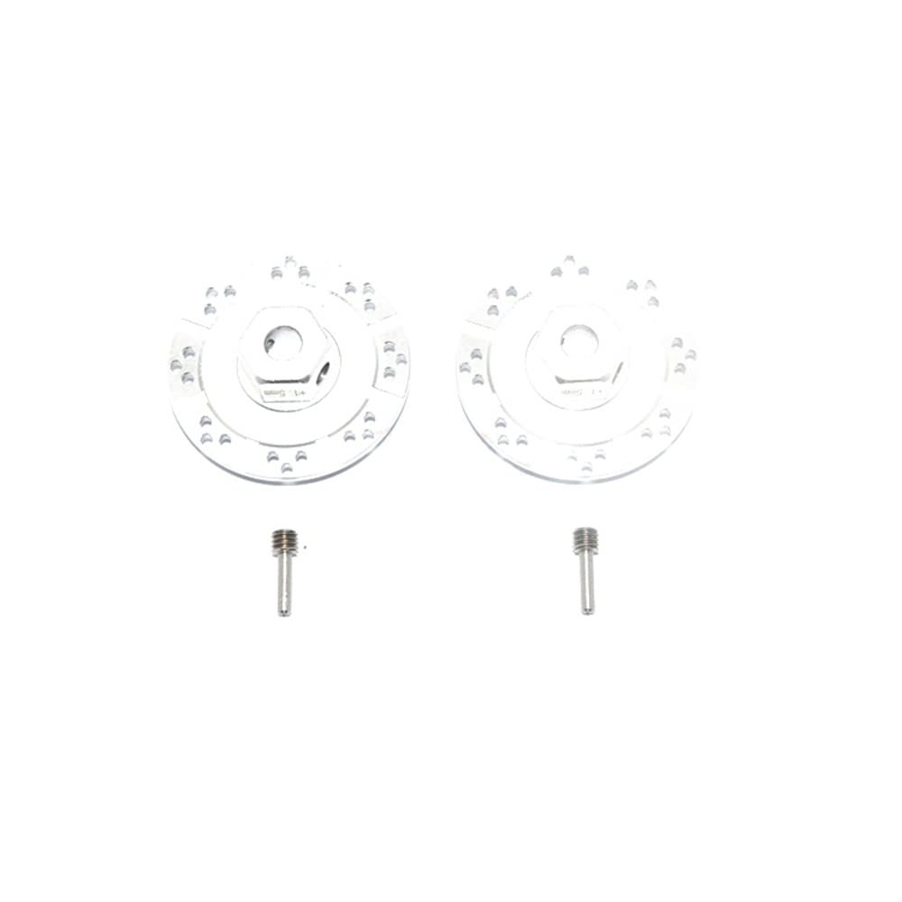 RC ROCK REY Thickened 1.5MM Hexagonal Brake Pads Brake Discs - (Color: Silver)