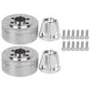 Replacement Part For 2Pcs Wheel Rim Counterweight Set Fit For SCX10II 90046 90047 1/10 RC Car Spare Parts Wheel Rim Set - (Color: Silver) view 1