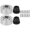 Replacement Part For 2Pcs Wheel Rim Counterweight Set Fit For SCX10II 90046 90047 1/10 RC Car Spare Parts Wheel Rim Set - (Color: Silver) view 2