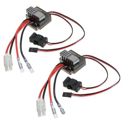 Replacement Part For 2Pcs 320A Speed Controller ESC/w Reverse For RC Car Boat 1/8 1/10 - (Color: Photo Color)