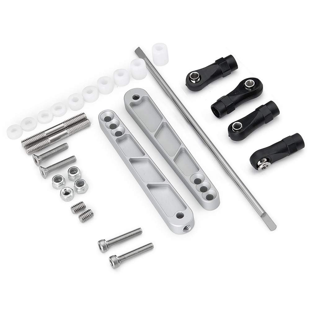 Replacement Part For Metal Sway Bar Stabilizer Mount Anti-inclined Rod For 1/10 Wraith RR10 Series 90048 90053 90025 90026 90050 RC Car - (Color: Silver)