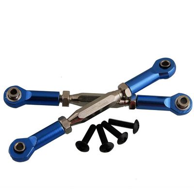 Replacement Part For RC Metal 101211+101238 Servo Link 2P For Racing 1/10 3.0 ST/MT - (Color: Navy)