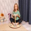 Wooden Spinner Seat - Sit and Spin - Bigger Size - Classic Spinning Activity Toy for Toddlers & Kids All Ages (Patent Pending) view 4