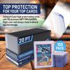 Premium Seamless 20PT - 360PT Thick Top Loaders for Cards | Top Loader Card Holder, Baseball Card Sleeves Hard Plastic, Hard Trading Cards Sleeves, TCG Sports Sleeve Hards, Toploader Clear Plastic. view 2