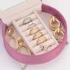 CONCISE Adult Dollhouse Furniture 1/6 1/12 Scale Miniature Velvet Sofa Hidden Jewelry Box for Women 14+ Collectors Ring Earring Necklace Bracelet Trinket Keepsake Storage Diorama Model Kit Display view 4