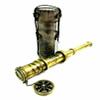 Antique Nautical Dollond London 16" Brass Telescope with Premium Leather Cover by Unique Nautical Store view 1