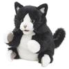 Folkmanis Tuxedo Kitten Hand Puppet, Black; White view 1