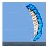 Dual Line Stunt Parachute Beach Kites,Flying Kite for Boys and Girls, Can Take Off Even in Low Wind, Great Gift LSDRALOBBEB 0325(Color:Blue,Size:2.5M) view 1
