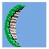 Dual Line Stunt Parachute Beach Kites,Flying Kites for Boys and Girls, Easy to Assemble and Fly, Take Off Even in Low Winds LSDRALOBBEB 0325(Color:Green,Size:2.5M) view 1