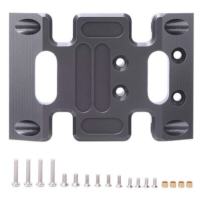 Aluminum Alloy RC Center Skid Plate, Exquisite Upgrade Part Compatible with AXIAL SCX10 RC Crawler Vehicle Accessory