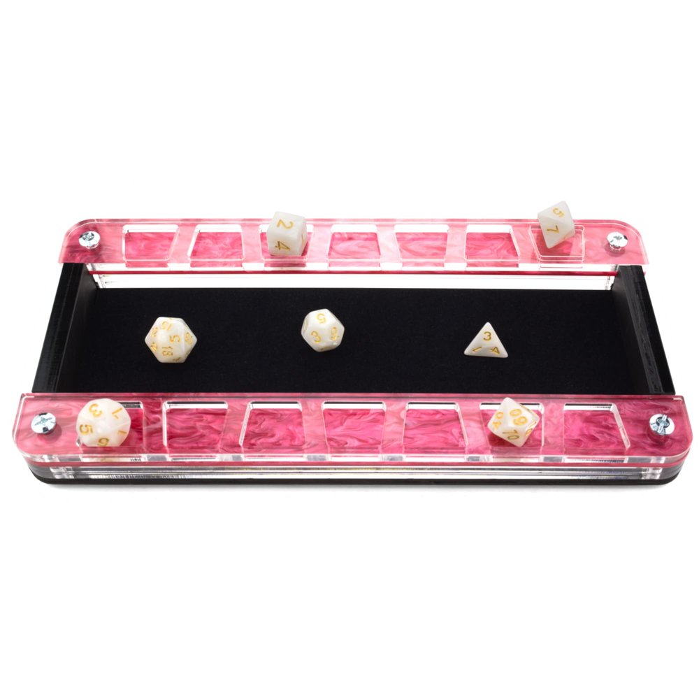 C4Labs Deluxe Dice Tray - Pink Pearl - Tray only