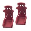 2Pcs Vgoohobby Plastic RC Toy Car Seat Simulation RC Crawler Chair Accessories Compatible with Traxxas TRX-4 Axial SCX10 90046 Tamiya CC01 1/10 RC Crawler (Red) view 2