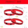 DatingShiny 24 Pieces Ladybug Silicone Bracelets Ladybug Silicone Wristbands Ladybugs Themed Party Favor Bracelet Wristband for Birthday Baby Shower Theme Party Decoration Favor Supplies view 2