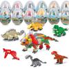 LEBOCADO Mini Building Block Sets,12 Pack Dinosaur Toys Building Blocks, 6 in 1 STEM Toys Eggs Building Sets, Party Favors for Kids Goodie Bags Prizes Birthday view 1