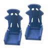 2Pcs Vgoohobby Plastic RC Toy Car Seat Simulation RC Crawler Chair Accessories Compatible with Traxxas TRX-4 Axial SCX10 90046 Tamiya CC01 1/10 RC Crawler (Blue) view 2