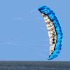 Dual Line Stunt Parachute Beach Kites,Easy to Assemble and Fly Kite That Can Take Off Even in Low Winds, Flying Kites for Boys and Girls LSDRALOBBEB 0325(Color:Blue,Size:2.5M) view 4