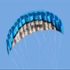 Dual Line Stunt Parachute Beach Kites,Flying Kites for Boys and Girls, Easy to Assemble and Fly, Take Off Even in Low Winds LSDRALOBBEB 0325(Color:Blue,Size:2.5M) view 3