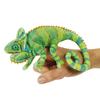 Folkmanis Mini Chameleon Finger Puppet,Green view 1