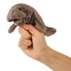Folkmanis Mini Manatee Finger Puppet, Gray view 1