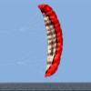 Dual Line Stunt Parachute Beach Kites,Flying Kite for Boys and Girls, Can Take Off Even in Low Wind, Great Gift LSDRALOBBEB 0325(Color:Red,Size:2.5M) view 4